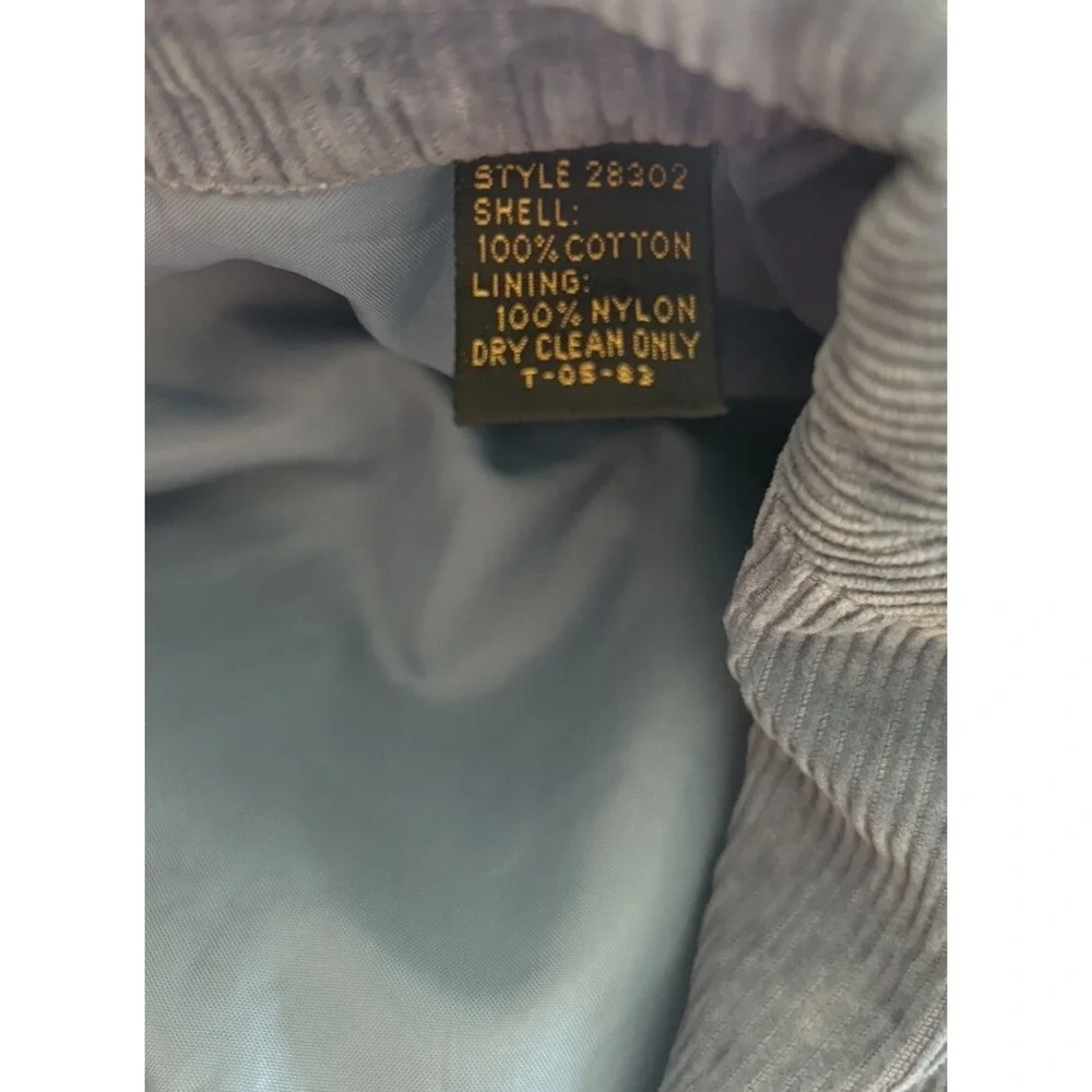 Sears The Mens Store Blazer Mens 40R Blue Corduroy Sport Coat  Vintage Jacket